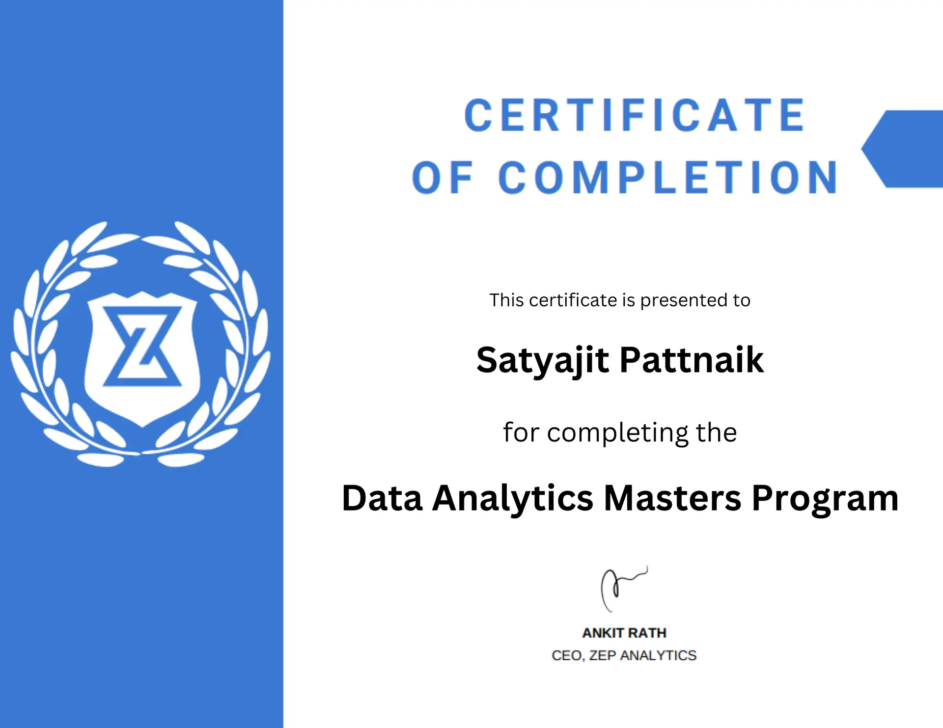 Course Certificate